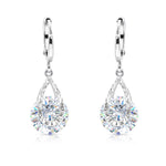 Load image into Gallery viewer, SO SEOUL Callista Diamond-Simulant Teardrop Hoop or Clip-On Earrings Set
