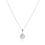 Load image into Gallery viewer, SO SEOUL Glimmering Sunshine Aurore Boreale Crystal Stud Earrings and Pendant Necklace Set
