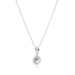 Load image into Gallery viewer, SO SEOUL Glimmering Sunshine Aurore Boreale Crystal Stud Earrings and Pendant Necklace Set
