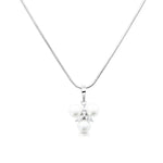 Load image into Gallery viewer, SO SEOUL Everleigh Trilliant Pearl with Marquise Cut Diamond Simulant Cubic Zirconia Pendant Necklace
