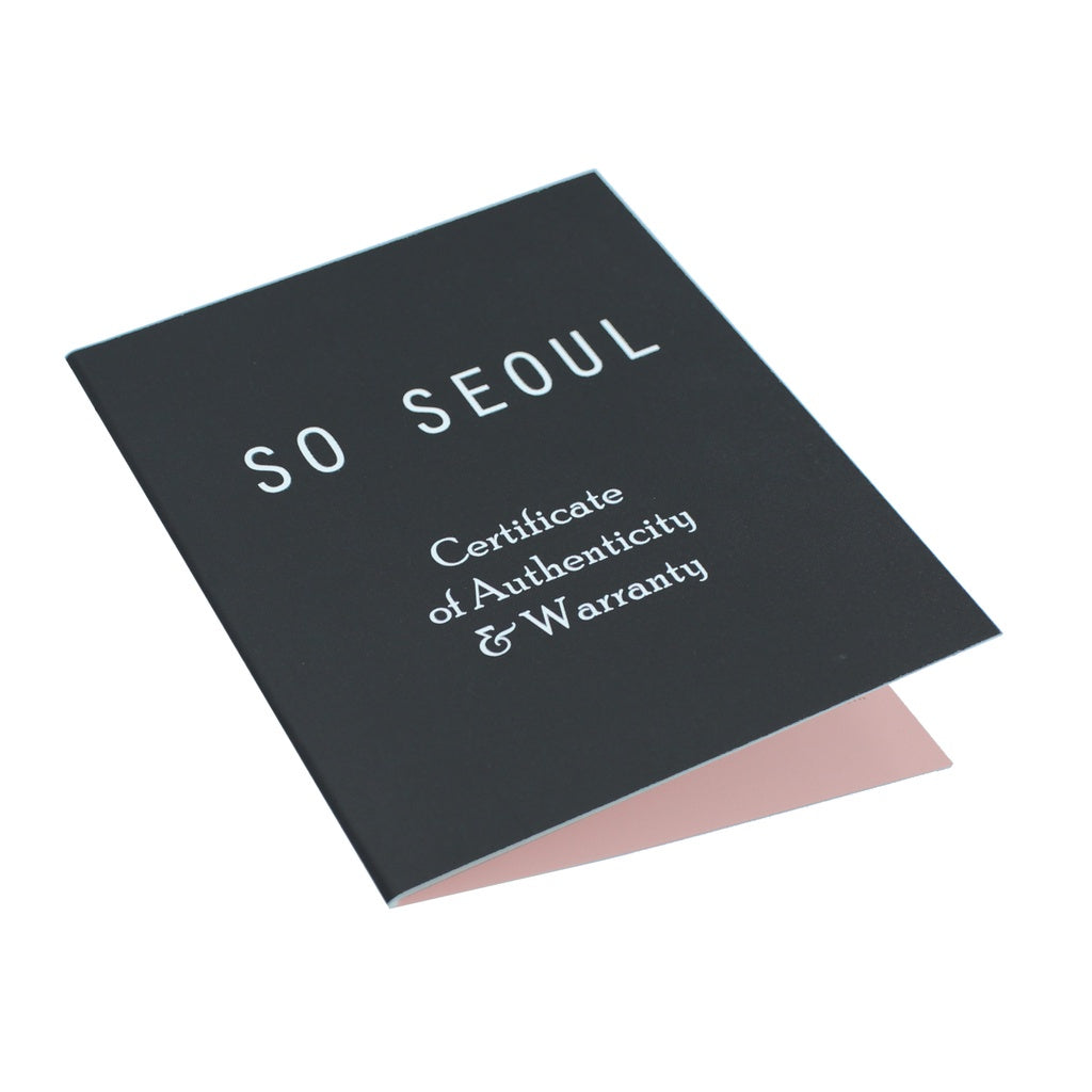 SO SEOUL Aurelia Rose Gold Bangle with Triple Diamond Simulant Cubic Zirconia Side-Hinge Accent