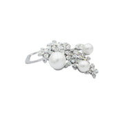 SO SEOUL Leilani Aurore Boreale Crystal and Pearl Embellished Multi-Use Shawl Ring Brooch