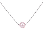 Load image into Gallery viewer, SO SEOUL Swarovski® Pearl Elegance Necklace - Selectable Classic Chain in White, Pink, or Grey

