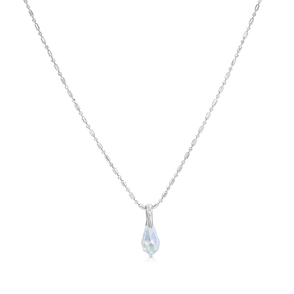 SO SEOUL Aurore Boreale Swarovski® Crystal Teardrop Pendant Necklace
