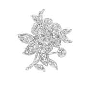 SO SEOUL Leilani Oversized Flower Aurore Boreale Austrian Crystal Rollover Clasp Brooch