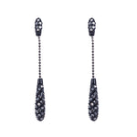 Load image into Gallery viewer, SO SEOUL Elegant White or Black Swarovski® Crystal Drop Earrings and Pendant Necklace Set
