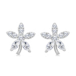 Load image into Gallery viewer, SO SEOUL &#39;Leilani&#39; Petite Floral Diamond Simulant Cubic Zirconia Stud Earrings
