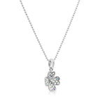 Load image into Gallery viewer, SO SEOUL Alette Clover Pendant Necklace with Aurore Boreale Crystals
