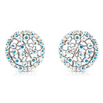 Load image into Gallery viewer, SO SEOUL Dream Catcher Aurore Boreale Austrian Crystal Stud Earrings
