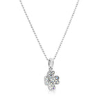 Load image into Gallery viewer, SO SEOUL Alette Clover Aurore Boreale Crystal Pendant Necklace and Stud Earrings Gift Set
