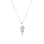 Load image into Gallery viewer, SO SEOUL Ioni Leaf Marquise Diamond Simulant Cubic Zirconia Pendant Necklace
