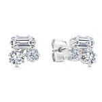 Load image into Gallery viewer, SO SEOUL Dazzling Mixed Cut Austrian Crystal Diamond Simulant Stud Earrings
