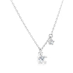 Load image into Gallery viewer, SO SEOUL Teddy Bear Heart Diamond Simulated Pendant Necklace and Stud Earrings Set
