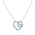 Load image into Gallery viewer, SO SEOUL Amora Love Heart Mixed Colored Austrian Crystal Pendant Chain Necklace
