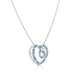 Load image into Gallery viewer, SO SEOUL Amora Love Heart Mixed Colored Austrian Crystal Pendant Chain Necklace
