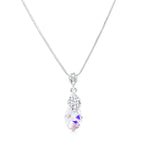 Load image into Gallery viewer, SO SEOUL &#39;Ghent Atlantic&#39; Teardrop Aurore Boreale Swarovski® Crystal Pendant Chain Necklace
