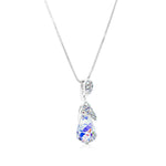 Load image into Gallery viewer, SO SEOUL &#39;Ghent Atlantic&#39; Teardrop Aurore Boreale Swarovski® Crystal Pendant Chain Necklace
