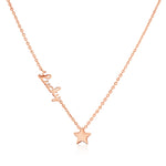 Load image into Gallery viewer, SO SEOUL &#39;Alette&#39; Lucky Star Rose Gold Pendant Chain Necklace
