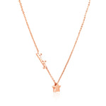 Load image into Gallery viewer, SO SEOUL &#39;Alette&#39; Lucky Star Rose Gold Pendant Chain Necklace
