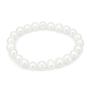 SO SEOUL Lucent Nature Freshwater White Pearl Elastic Bracelet