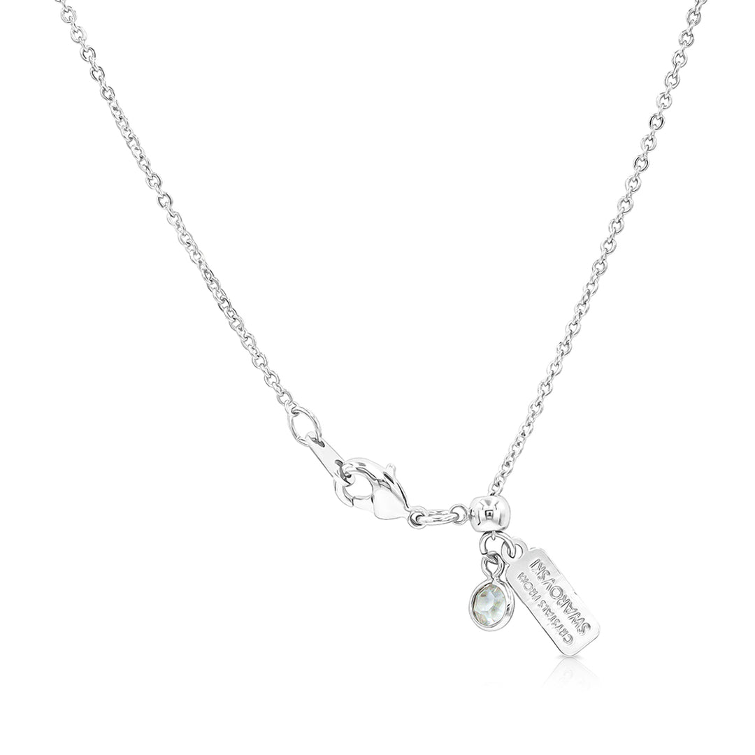 SO SEOUL Bella Classic Aurore Boreale or Light Sapphire Swarovski® Crystal Adjustable Pendant Necklace