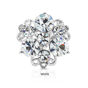 SO SEOUL Glimmering Triple Austrian Crystal Mini Baby Brooch Keronsang Hijab Pin