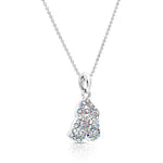 Load image into Gallery viewer, SO SEOUL Glimmering Triad Aurore Boreale Austrian Crystal Pendant Necklace
