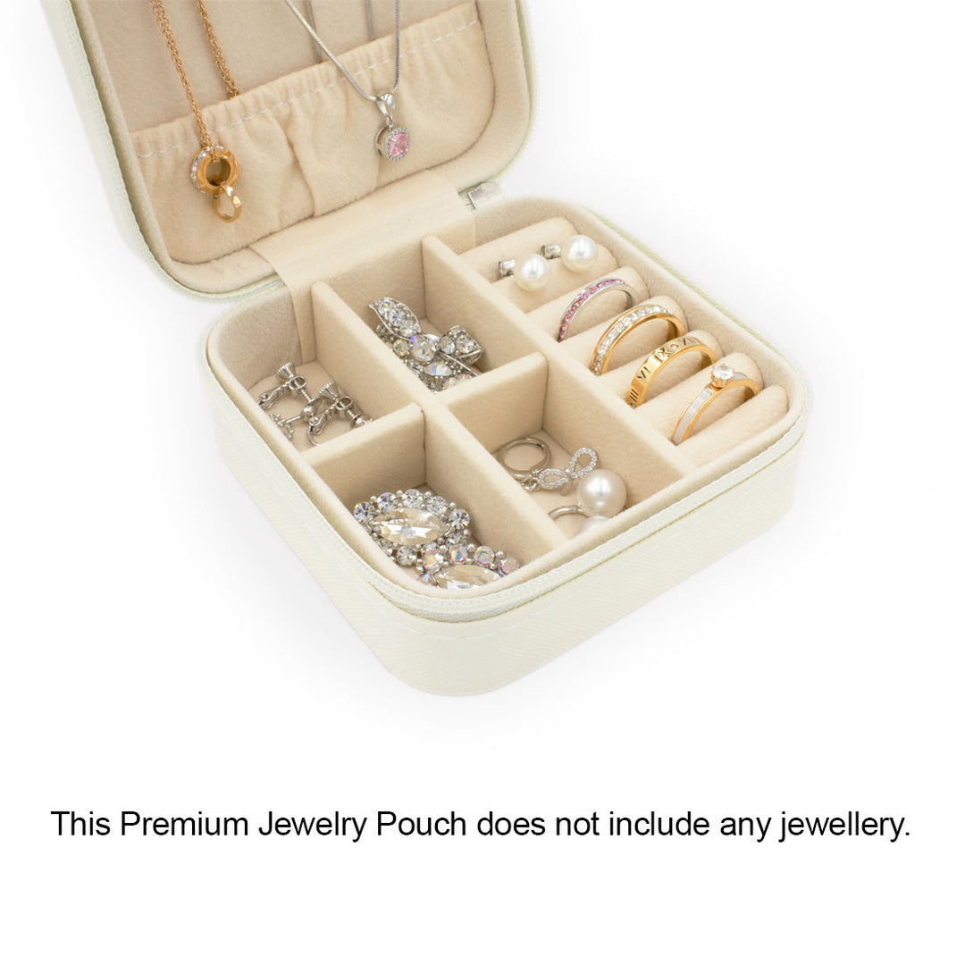 SO SEOUL Elegant Velvet Oval Jewelry Organizer - Perfect Gift for Girls