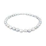 Load image into Gallery viewer, SO SEOUL Lucent Charisma Natural Grey Baroque Freshwater Pearl Necklace
