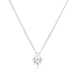 Load image into Gallery viewer, SO SEOUL Athena Solitaire Ring Charm Diamond Simulant Cubic Zirconia Necklace
