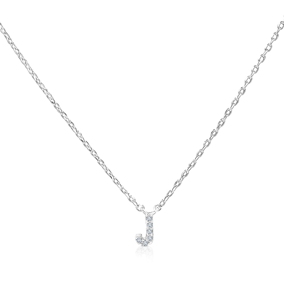 SO SEOUL Eternal Radiant Initial Charm Diamond Simulant Necklace