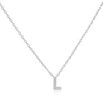 Load image into Gallery viewer, SO SEOUL Eternal Radiant Initial Charm Diamond Simulant Necklace
