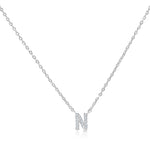 Load image into Gallery viewer, SO SEOUL Eternal Radiant Initial Charm Diamond Simulant Necklace
