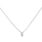 Load image into Gallery viewer, SO SEOUL Eternal Radiant Initial Charm Diamond Simulant Necklace
