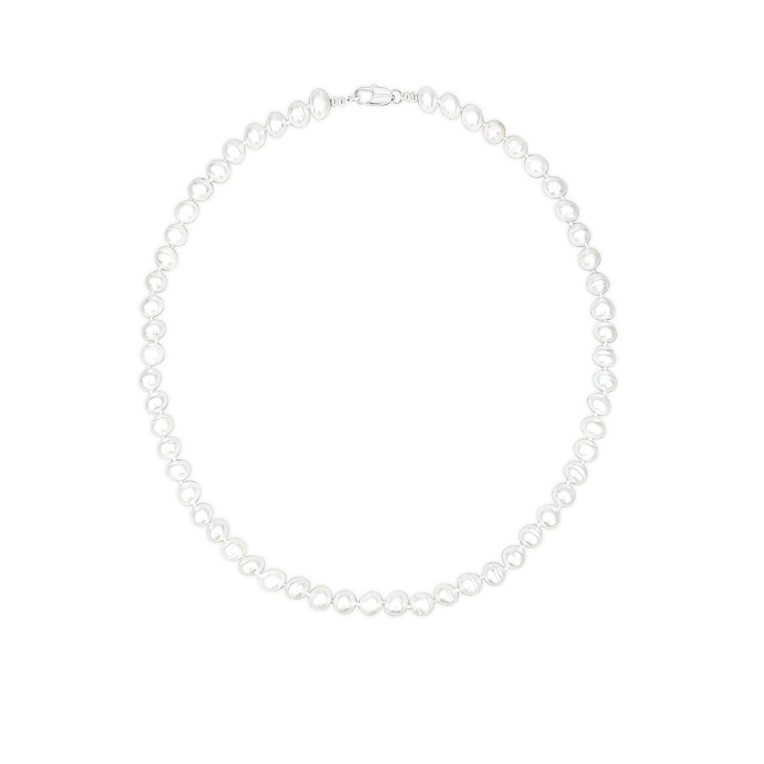 SO SEOUL Seoyeon Irregular Freshwater Natural Statement Pearl Strand Choker Necklace