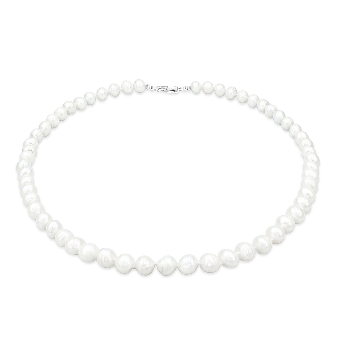 SO SEOUL Seoyeon Irregular Freshwater Natural Statement Pearl Strand Choker Necklace