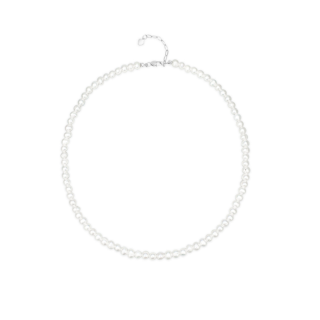 SO SEOUL Hana Irregular Freshwater Tiny Muse Pearl Choker Necklace