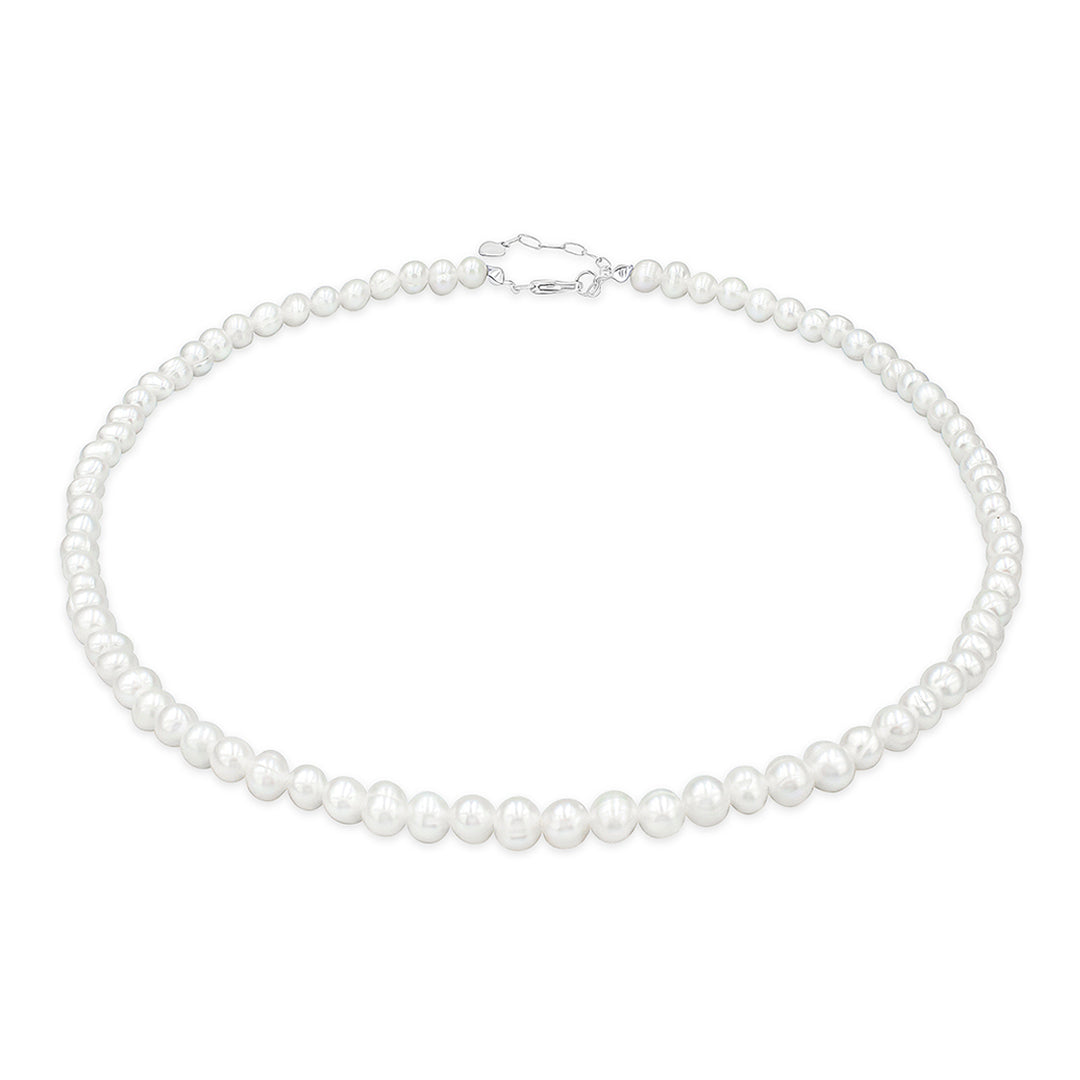 SO SEOUL Hana Irregular Freshwater Tiny Muse Pearl Choker Necklace