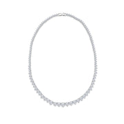 SO SEOUL GD Vibe Classic Round-Cut Diamond Simulant Cubic Zircon Tennis Necklace