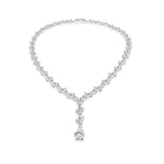 Load image into Gallery viewer, SO SEOUL Lustrous Glamour Marquise-Cut Diamond Simulant Cubic Zircon Y Necklace
