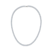 SO SEOUL GD Vibe Classic Squared-Cut Diamond Simulant Cubic Zircon Tennis Necklace