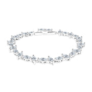 SO SEOUL Lustrous Glamour Marquise-Cut Diamond Simulant Cubic Zircon Bracelet