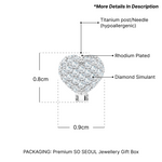 Load image into Gallery viewer, SO SEOUL Harley Huggie Amora 2D Heart Diamond Simulant Cubic Petite Hoop Earrings