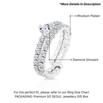 Load image into Gallery viewer, SO SEOUL Amora Love Heart Ring – 0.5 CT Cubic Zirconia Centerpiece with Double Row Adjustable Band