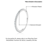 Load image into Gallery viewer, SO SEOUL Allista Classic Single Band Diamond Simulant Cubic Zirconia Rhodium Ring