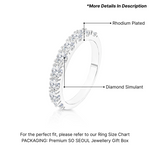 Load image into Gallery viewer, SO SEOUL Angelica Brilliant Nine-Stone Diamond Simulant Cubic Zirconia Silver Ring