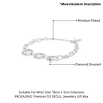Load image into Gallery viewer, SO SEOUL Glimmering Geometric Diamond Simulant Bracelet