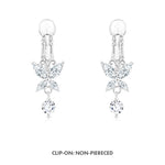 Load image into Gallery viewer, SO SEOUL Caria Dazzling Butterfly Diamond Simulant Zirconia Hoop or Clip-On Earrings
