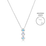 Load image into Gallery viewer, SO SEOUL Bella Classic Triple Aurore Boreale Swarovski® Crystal Adjustable Necklace
