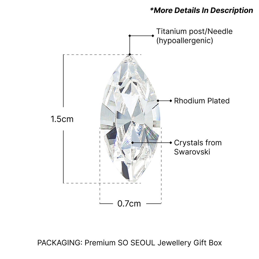 SO SEOUL Caria Butterfly Moonlight and Montana Swarovski® Crystal Earrings and Necklace Jewelry Gift Set